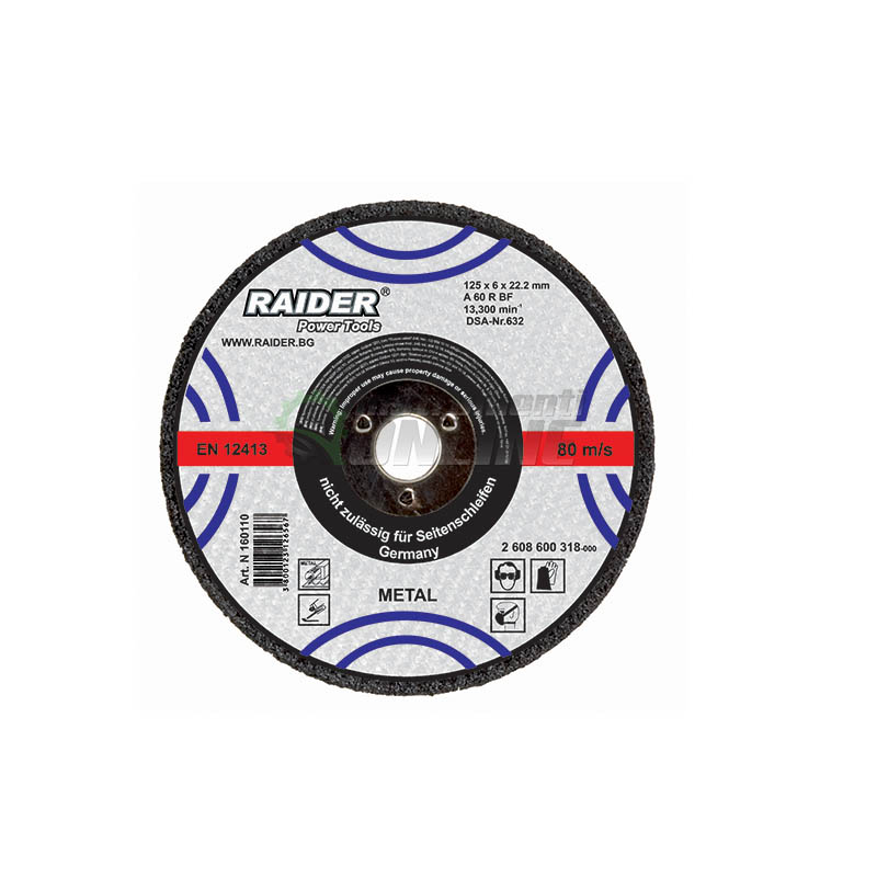 Диск за метал, диск за ъглошлайф, диск raider, 115 х 1.0 х 22,2 мм, Raider