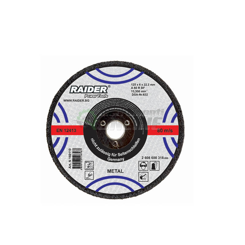 Диск за метал, диск за ъглошлайф, диск raider, 230 х 2.0 х 22.2 мм, Raider